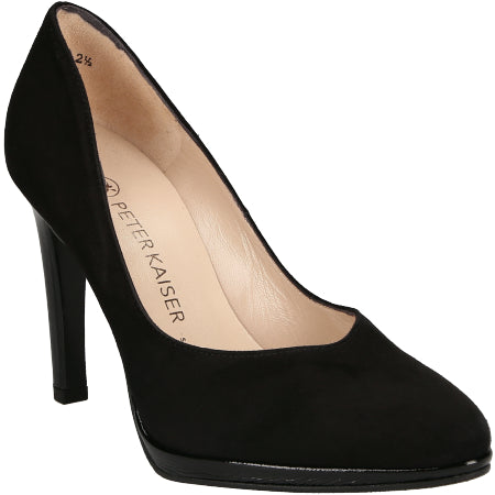 NO RETURN FINAL SALE PETER KAISER HERDI PLATFORM BLACK SUEDE - Main Image