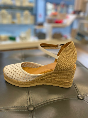 
                  
                    Unisa Celera White Espadrille Wedge
                  
                