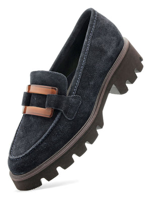 
                  
                    Ara Oxford Navy Suede Loafer
                  
                