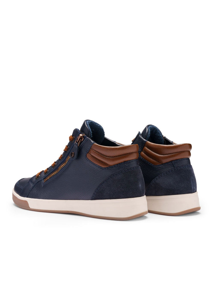 
                  
                    Ara Rom Sport Navy Hightop Trainer
                  
                