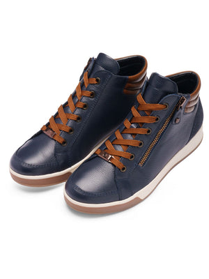 
                  
                    Ara Rom Sport Navy Hightop Trainer
                  
                