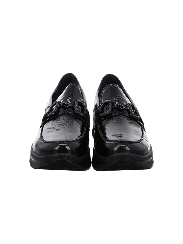 
                  
                    Ara Sappora Black Patent Slip On Shoe - Wide Fit
                  
                