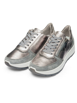 
                  
                    Ara New York Steel Grey Trainer
                  
                