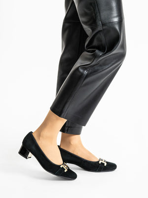 
                  
                    Ara Nizza Black Suede Pump
                  
                
