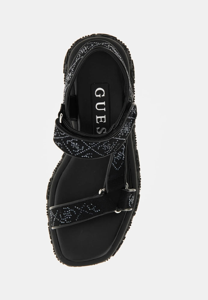 
                  
                    Guess Lode 4G Logo Black Sandal
                  
                
