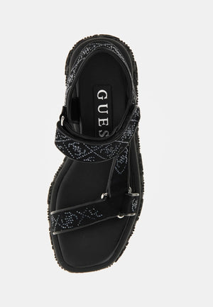 
                  
                    Guess Lode 4G Logo Black Sandal
                  
                