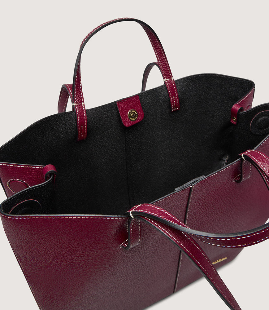 
                  
                    Marco Moreo Meazza Burgundy Leather Tote
                  
                