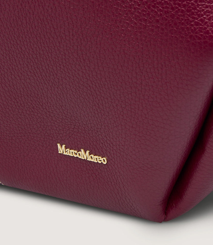 
                  
                    Marco Moreo Meazza Burgundy Leather Tote
                  
                