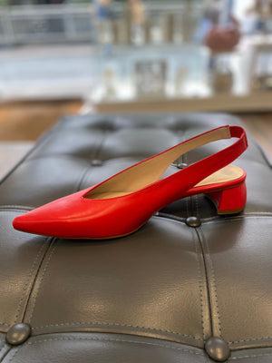
                  
                    Marian Tibet Leather Pointed Low Heel Slingback
                  
                