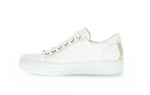 Gabor white and gold zip trainer 46.465.51