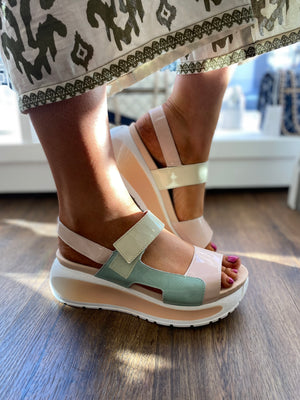 
                  
                    Callaghan Berta Wedge Sandal - Rose
                  
                