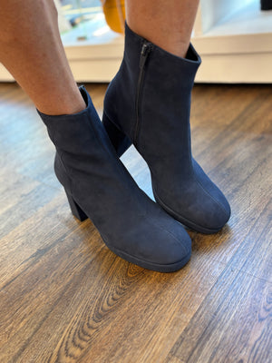 
                  
                    Marian Platform Navy Suede Ankle Boot
                  
                