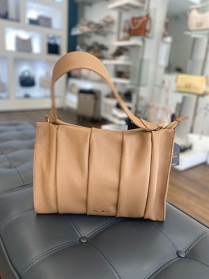 
                  
                    Marco Moreo Quilted Tan Leather Tote
                  
                
