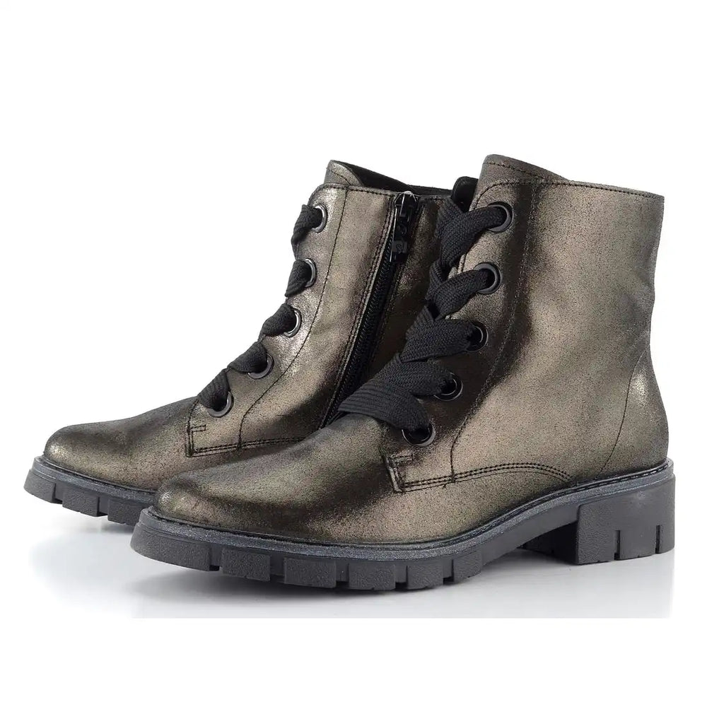 
                  
                    Ara Dover Laced Metallic Ankle Boot
                  
                