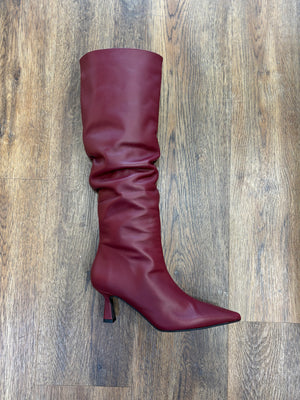 
                  
                    Marian Burgundy Leather Knee Boot
                  
                