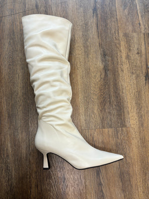 
                  
                    Marian Cream Leather Knee Boot
                  
                