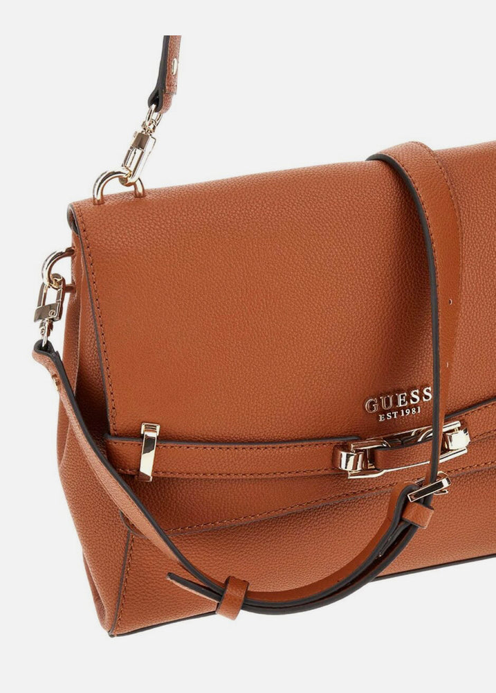 
                  
                    Guess Silvye Flap Cognac Shoulder Bag
                  
                