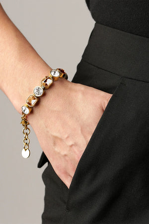 
                  
                    Dyrberg/Kern Alaya Golden Crystal Bracelet
                  
                
