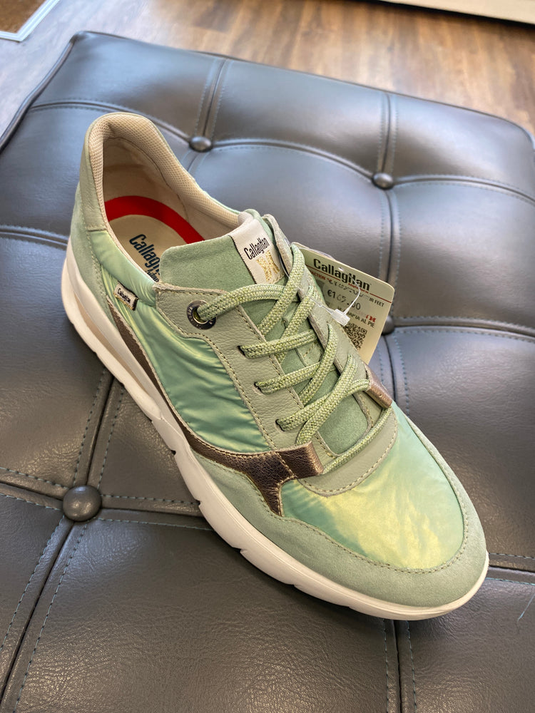 
                  
                    Callaghan Aria Aqua Lace Trainer with Gold
                  
                