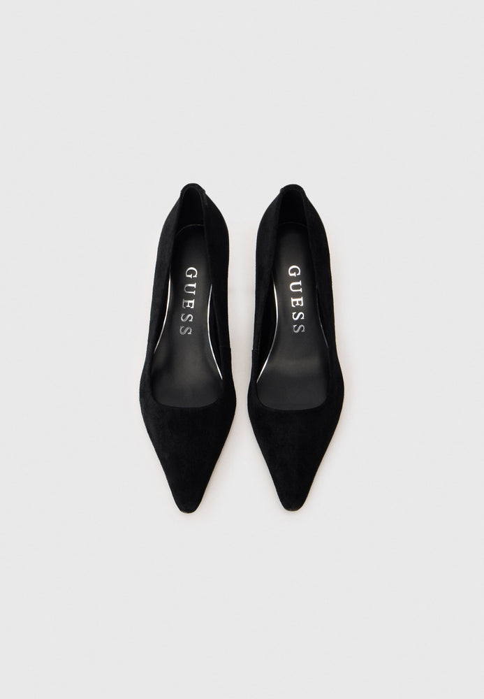 
                  
                    Guess Dennor Black Suede Heel
                  
                