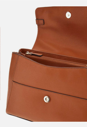 
                  
                    Guess Silvye Flap Cognac Shoulder Bag
                  
                