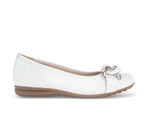 Gabor Smooth Leather White Sporty Ballerina - 62.625.50