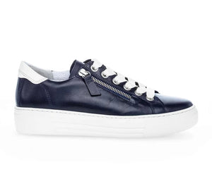 
                  
                    Gabor Platform  Wide Fit Navy Zip Trainers
                  
                