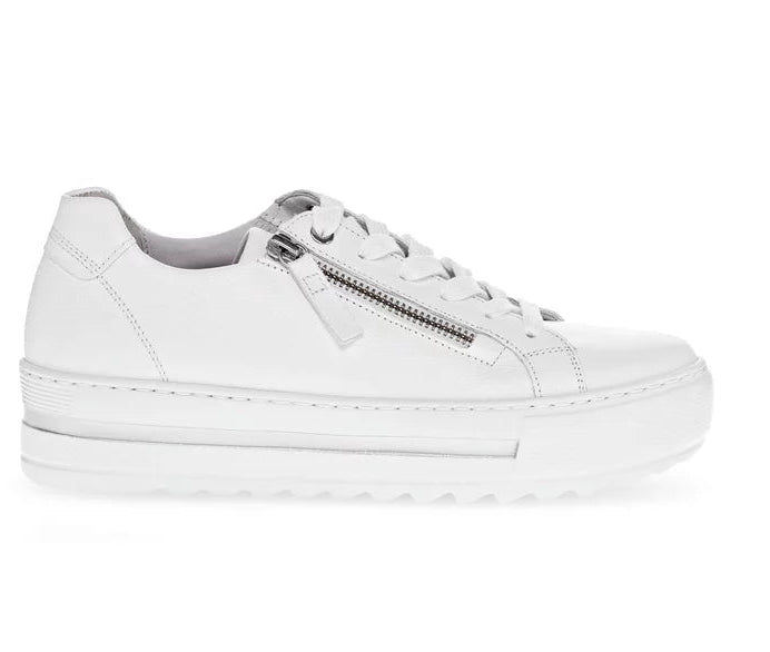 Gabor Comfort Trainer in White with Wide Fit - 66.498.50