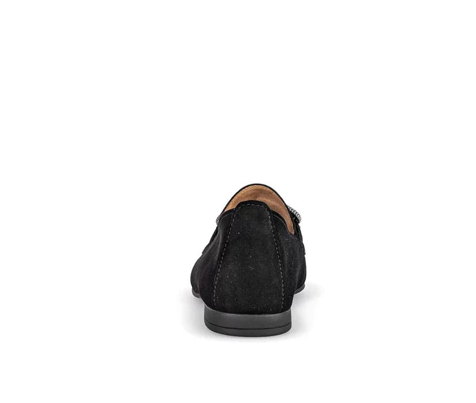 
                  
                    Gabor Suede Black Loafer
                  
                