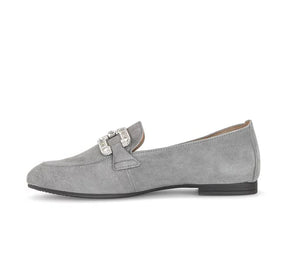 
                  
                    Gabor Suede Grey Loafer
                  
                