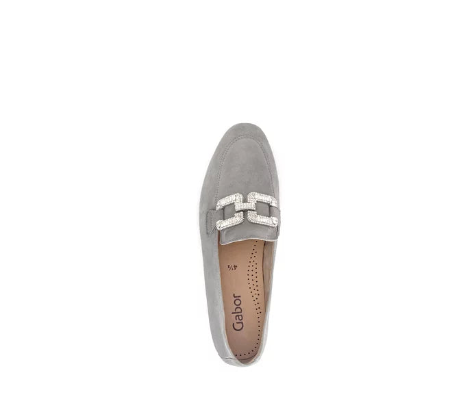 
                  
                    Gabor Suede Grey Loafer
                  
                