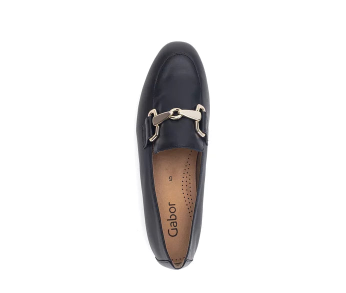 
                  
                    Gabor Smooth Leather Navy Loafer
                  
                