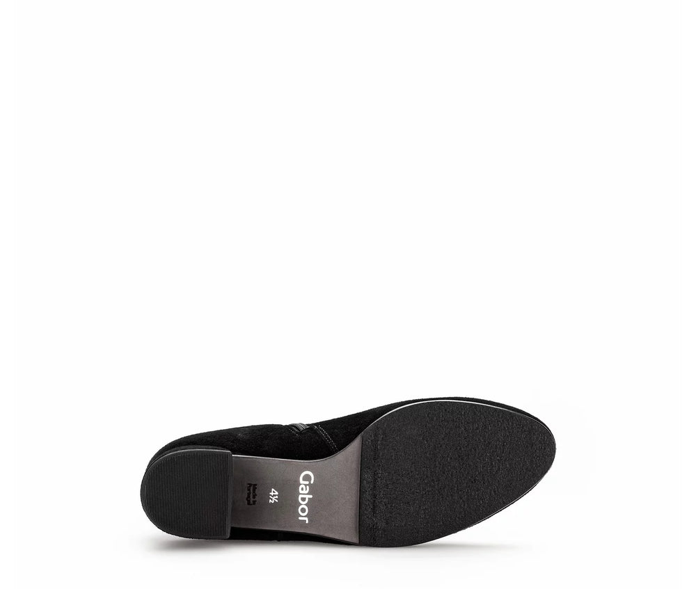 
                  
                    Gabor Elegant Suede Black Ankle Boot
                  
                