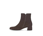 Gabor Brown suede ankle boot with a zipper 