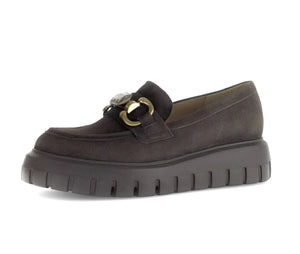 
                  
                    Gabor Suede Brown Loafer
                  
                