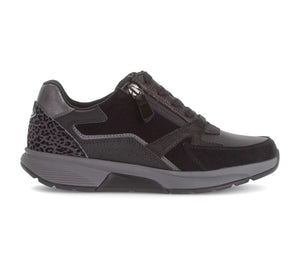 
                  
                    Gabor Rolling Soft Black Trainer with Print Heel
                  
                