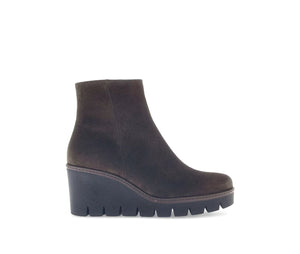 
                  
                    Gabor Suede Brown Wedge Ankle Boot
                  
                