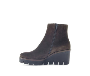 
                  
                    Gabor Suede Brown Wedge Ankle Boot
                  
                