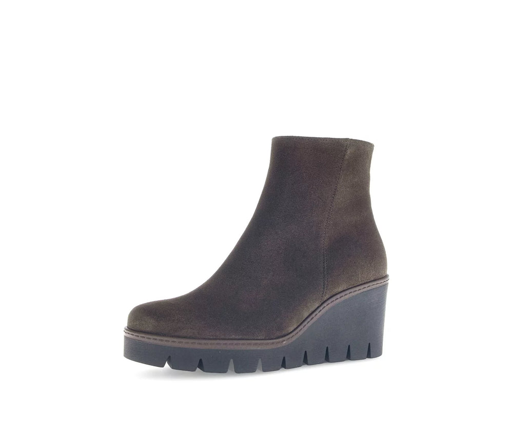 
                  
                    Gabor Suede Brown Wedge Ankle Boot
                  
                