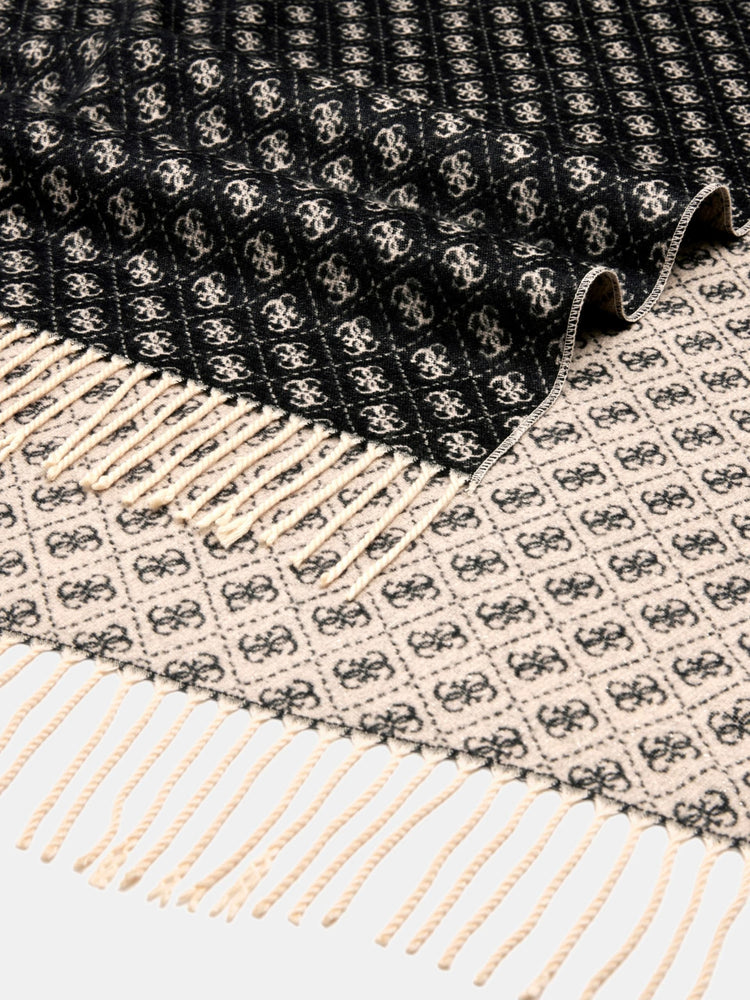 
                  
                    Guess 4G Logo Reversible Black Scarf
                  
                