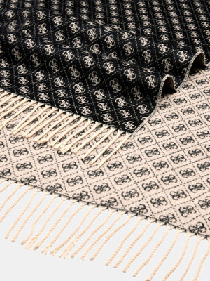 
                  
                    Guess 4G Logo Reversible Black Scarf
                  
                