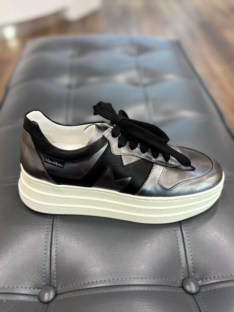 Marco Moreo Metallic Leather Trainer
