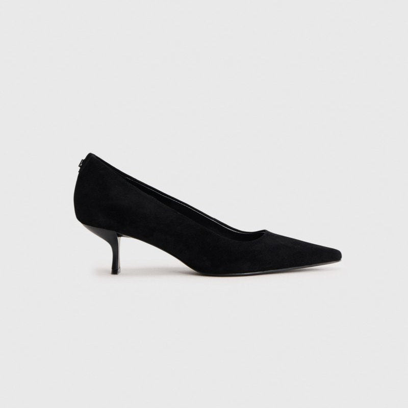 Guess Dennor Black Suede kitten heel 