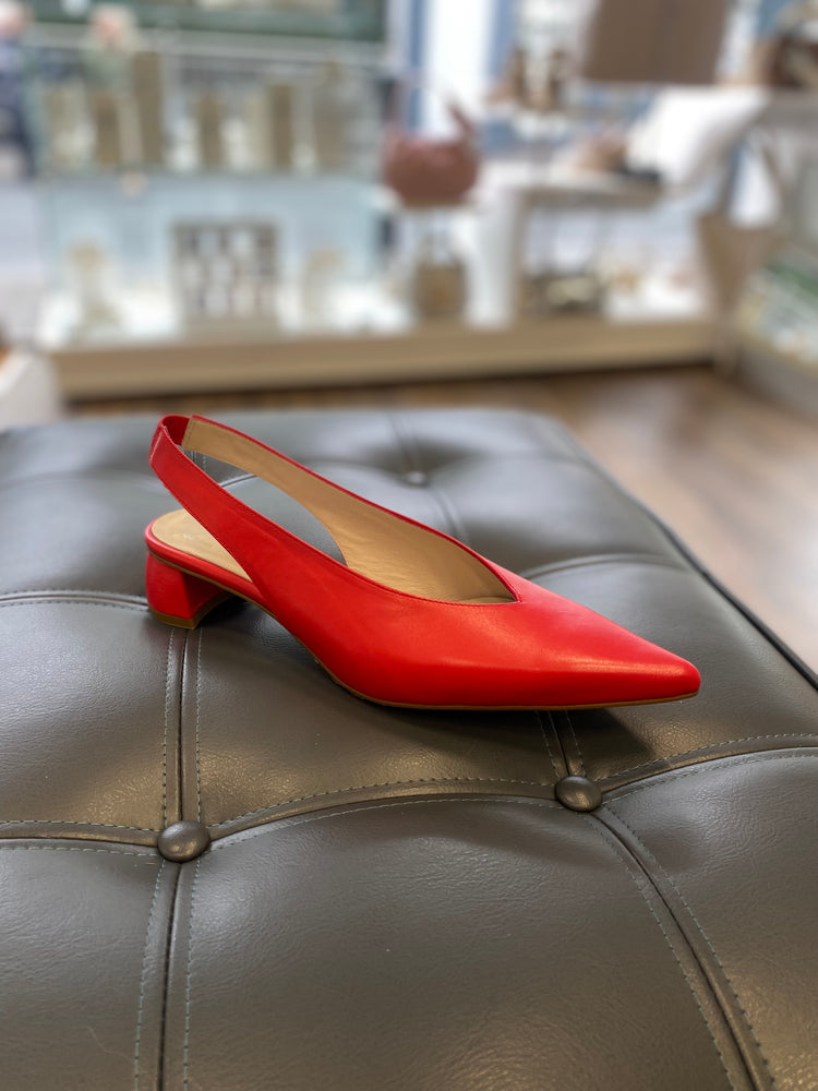 
                  
                    Marian Tibet Leather Pointed Low Heel Slingback
                  
                