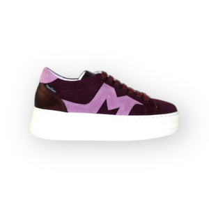 
                  
                    Marco Moreo Burgundy Leather Trainer with Pink
                  
                