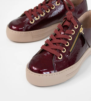 
                  
                    Paul Green Patent Lace Trainer with Zip
                  
                