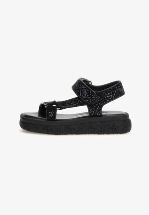 
                  
                    Guess Lode 4G Logo Black Sandal
                  
                