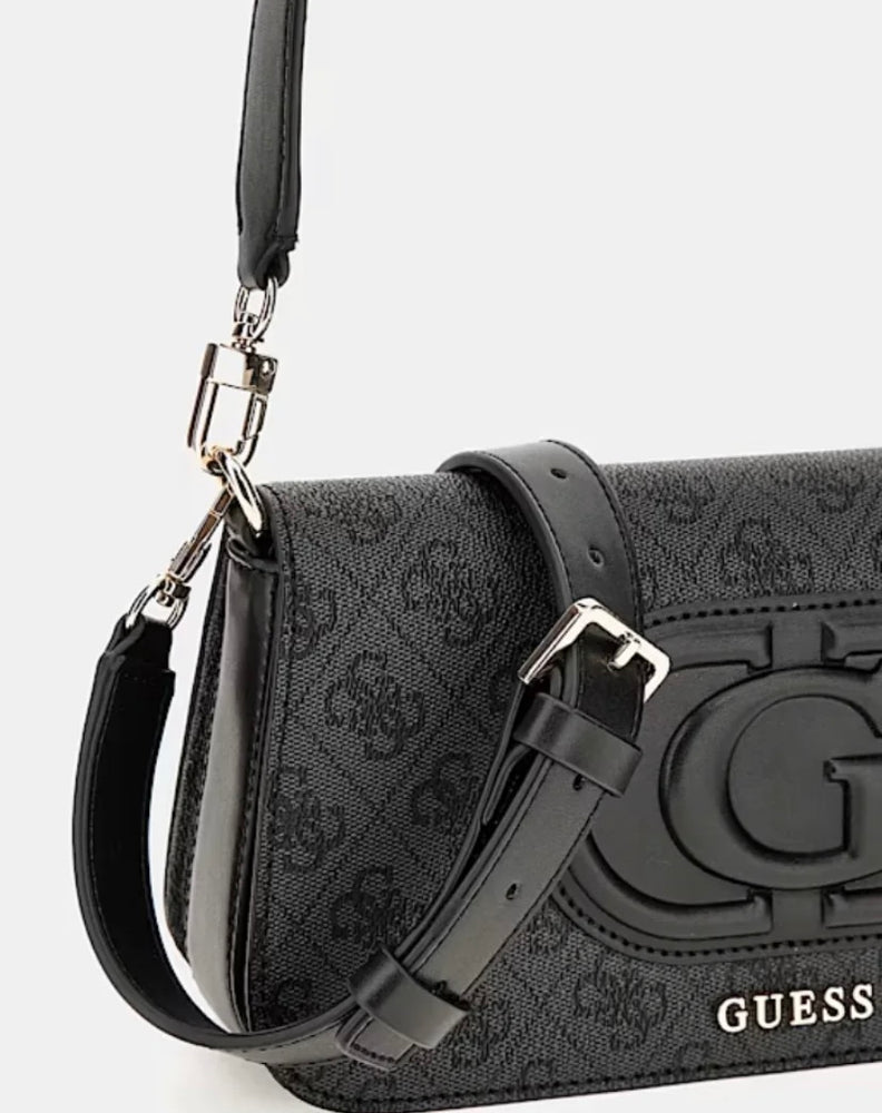 
                  
                    Guess Eco Mietta Logo Print Flap Crossbody
                  
                