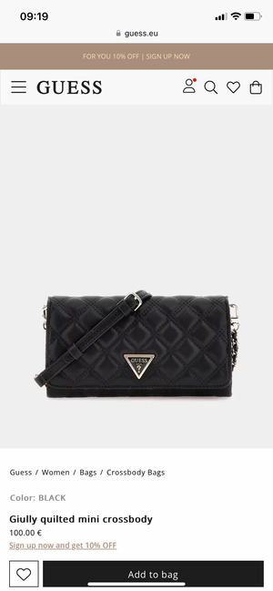 
                  
                    Guess Giully Quilted Mini Crossbody
                  
                