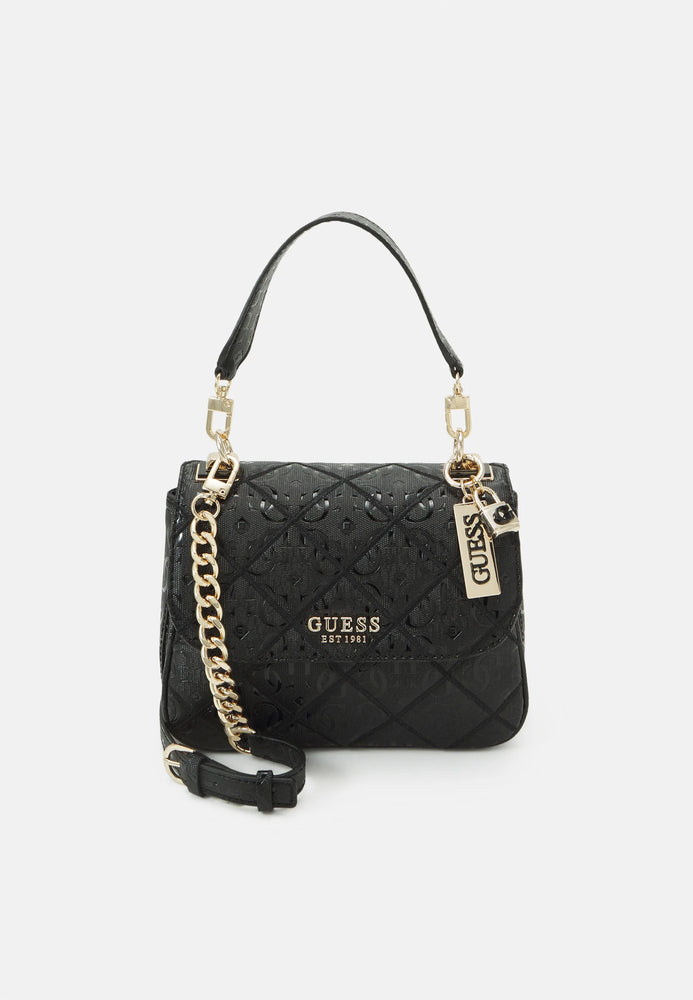 Black Caddie Girlfriend Satchel Bag - GUESS